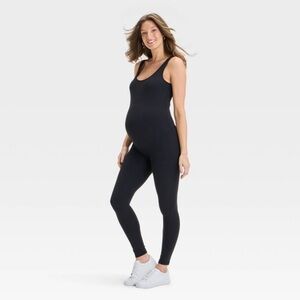 Ingrid and Isabel Black Maternity Jumpsuit